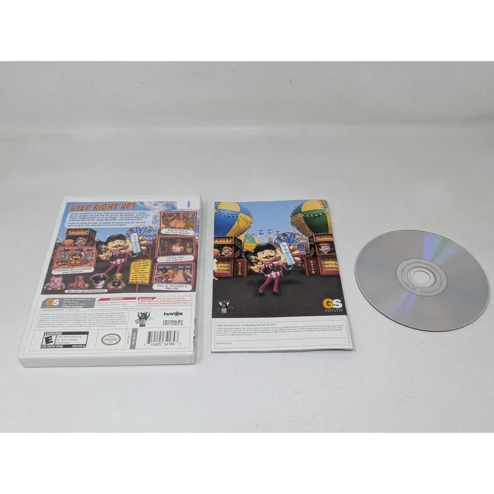 Carnival Games Nintendo Wii 2007‎ Complete with Manual Tested Works